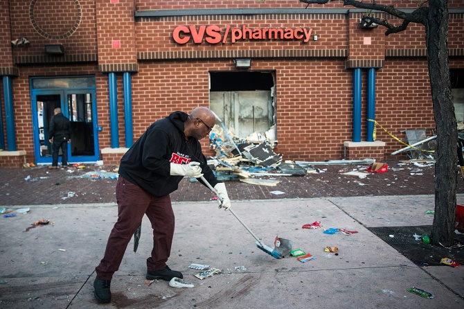 National Guard Activated To Calm Tensions In Baltimore In Wake Of Riots After Death Of Freddie Gary
