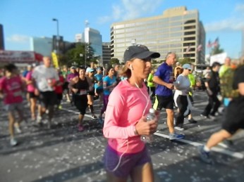 Starting the Baltimore Half Marathon