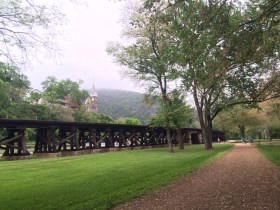 Heading into town Harpers Ferry Half