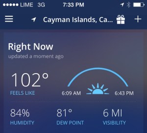This was the temp when I finished that same run about 2 hours later. Not much difference.