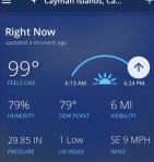 Temp at the end of my long run.