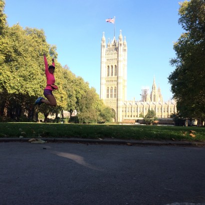 Half way through my 20-mile run, I stopped for this jump shot