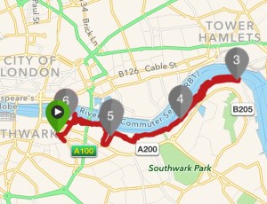 Monday's 5.4 mile run