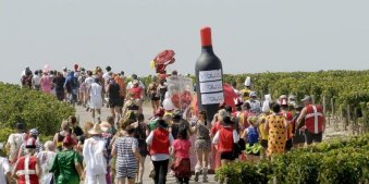 Marathon du Medoc: because running 26.2 miles isn't crazy enough. You need to drink wine along the way. Oh, and possibly run next to someone dressed as wine.