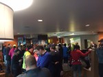 Hotel lobby before the race start. I wasn't the only one delaying my move outside that morning.