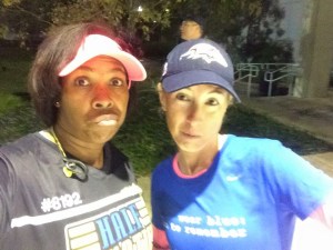 Enjoying some pre-race sass with Deanna