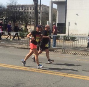 Final steps of the race.